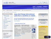 Tablet Screenshot of easy-dial.com